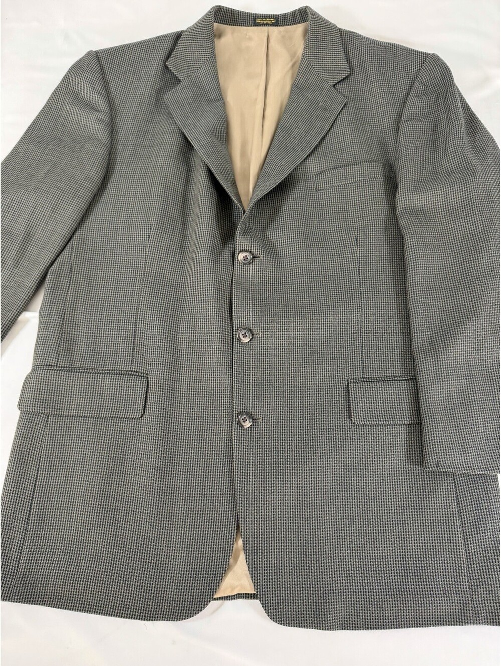 John Clarendon Men's Houndstooth Blazer - Size 46L